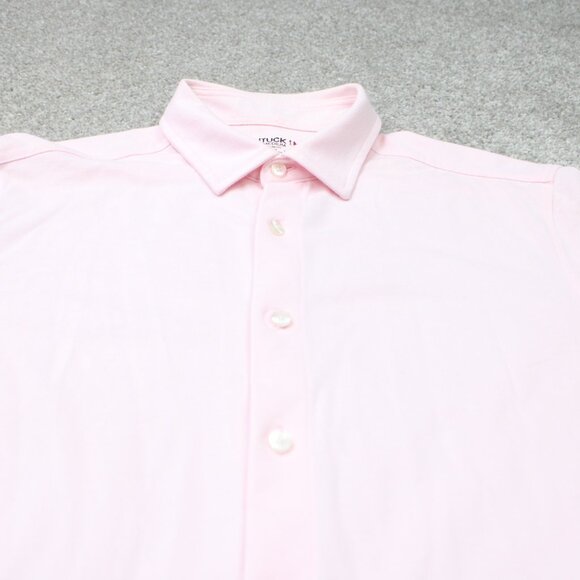 UNTUCKIT Shirt Mens Medium Pink 100% Cotton Long Sleeve Button Up - Picture 6 of 14